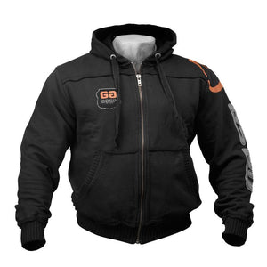 GASP Gym Hood Jacket - Black - Urban Gym Wear