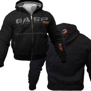 GASP Gym Hood Jacket - Black - Urban Gym Wear
