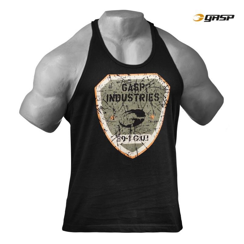 GASP Gym T-Back - Black - Urban Gym Wear