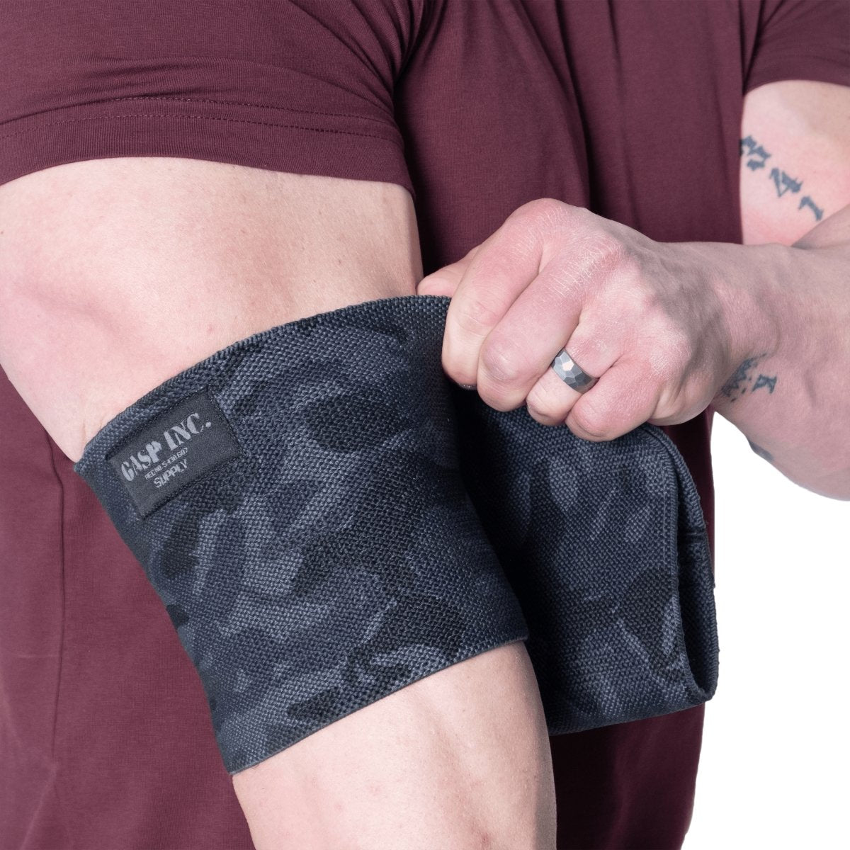 GASP HD Elbow Sleeves - Dark Camo - Urban Gym Wear