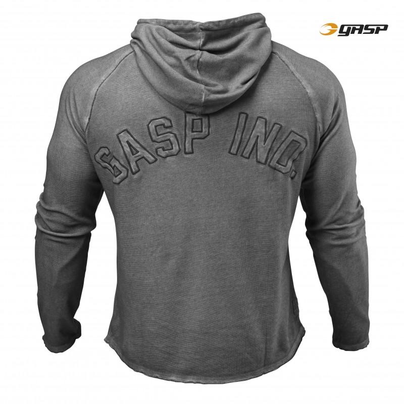 GASP Heritage Hood - Greymelange - Urban Gym Wear