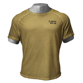 GASP Heritage Raglan Tee - Military Olive - Urban Gym Wear