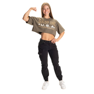 GASP Inc Onesize Tee - Washed Green - Urban Gym Wear