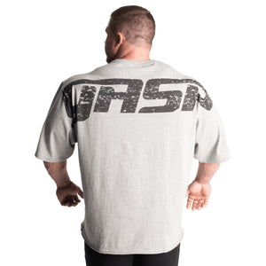 GASP Iron Tee - Greymelange/Black - Urban Gym Wear