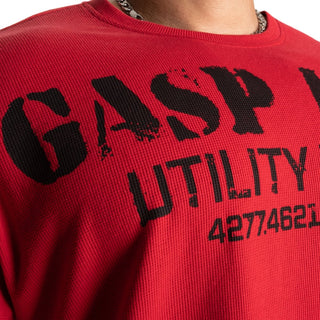 GASP Iron Thermal Tee - Chilli Red - Urban Gym Wear