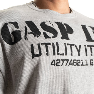 GASP Iron Thermal Tee - Grey Melange - Urban Gym Wear