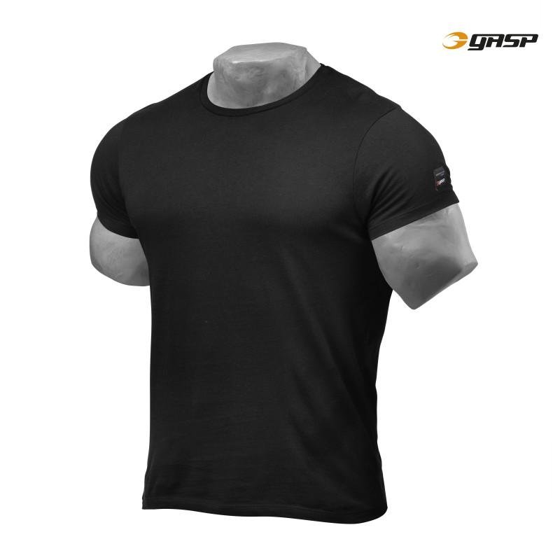 GASP Jersey Tee - Black - Urban Gym Wear