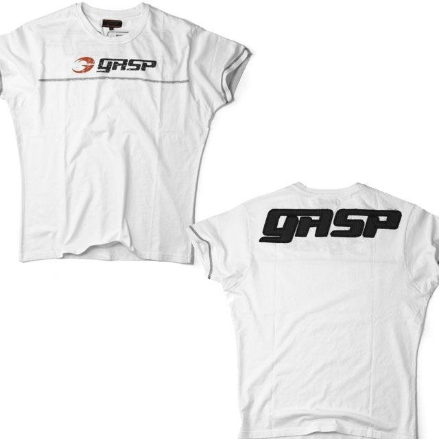 GASP Logo Street Tee - White - Urban Gym Wear