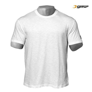 GASP Loose Tee - White - Urban Gym Wear