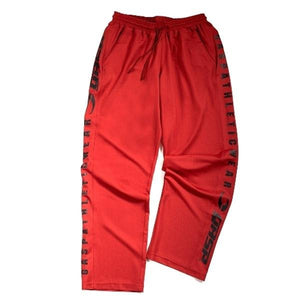 GASP Mesh Training Pants - Red - Urban Gym Wear
