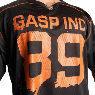 GASP No1 Football Tee - Black/Flame - Urban Gym Wear