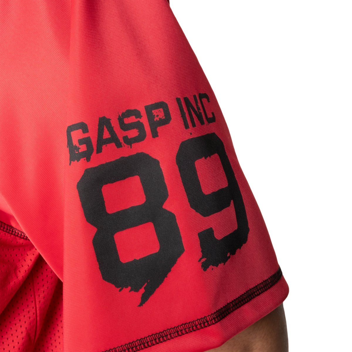 GASP No1 Football Tee - Chilli Red - Urban Gym Wear