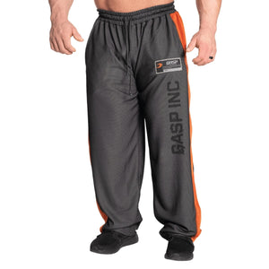 GASP No1 Mesh Pants - Black-Flame - Urban Gym Wear
