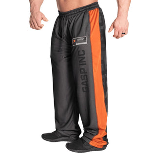 GASP No1 Mesh Pants - Black-Flame - Urban Gym Wear