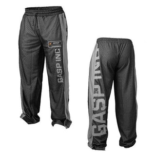 GASP No1 Mesh Pants - Black-Grey - Urban Gym Wear