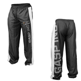 GASP No1 Mesh Pants - Black-White - Urban Gym Wear
