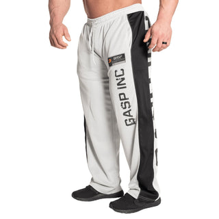 GASP No1 Mesh Pants - White-Black - Urban Gym Wear