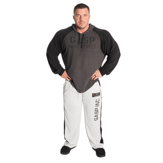 GASP No1 Mesh Pants - White-Black - Urban Gym Wear