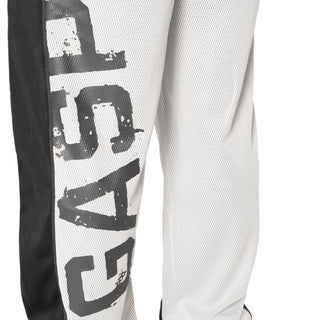 GASP No1 Mesh Pants - White-Black - Urban Gym Wear