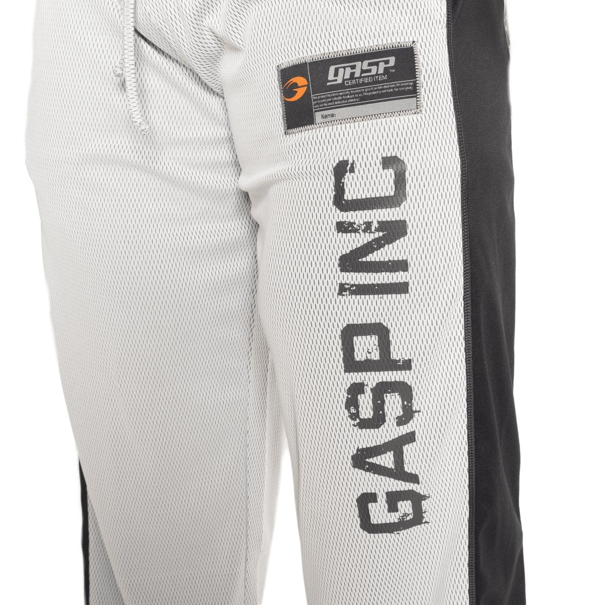 GASP No1 Mesh Pants - White/Grey – Urban Gym Wear