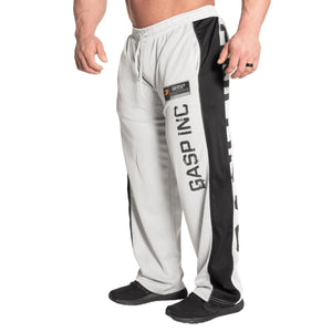 GASP No1 Mesh Pants - White/Grey - Urban Gym Wear