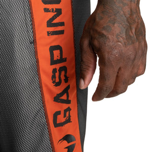 GASP No1 Mesh Shorts - Black-Flame - Urban Gym Wear