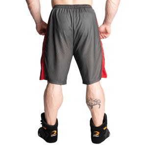 GASP No1 Mesh Shorts - Black/Red - Urban Gym Wear