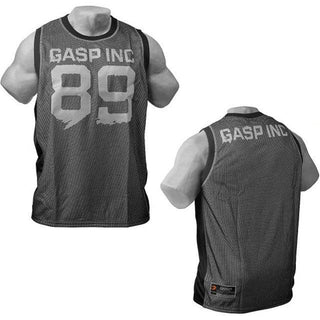 GASP No1 Mesh Tank - Black - Urban Gym Wear