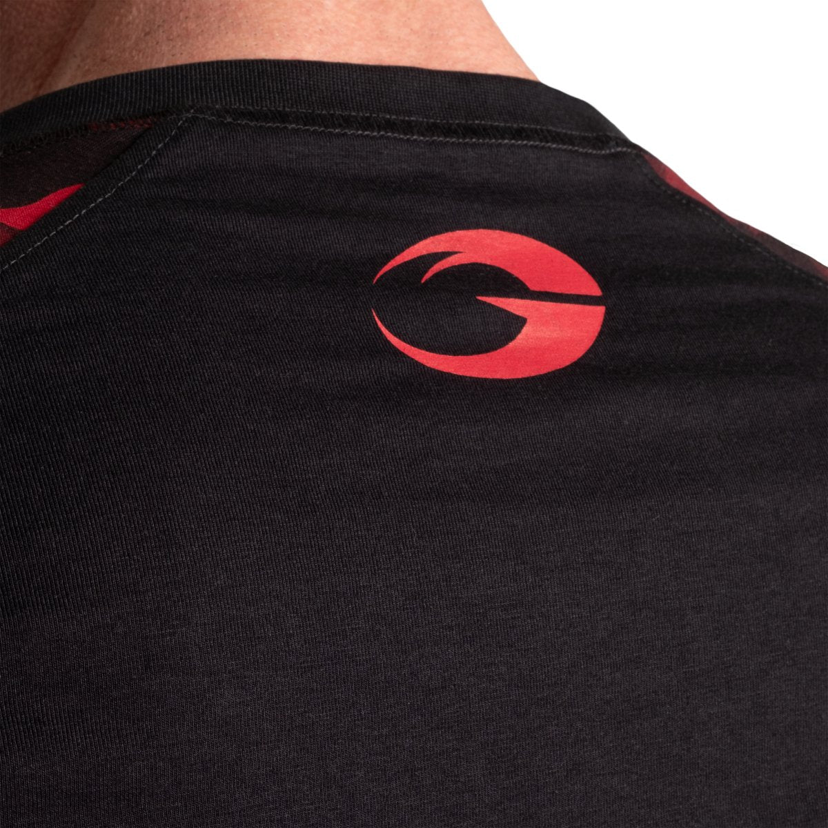 GASP Original Raglan LS - Black/Red Camo - Urban Gym Wear