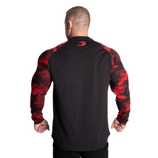 GASP Original Raglan LS - Black/Red Camo - Urban Gym Wear