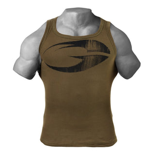 GASP Original Ribbed Tank - Military Olive - Urban Gym Wear