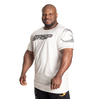 GASP Pro Logo Tee - Off White - Urban Gym Wear
