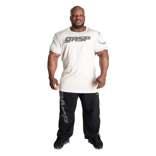 GASP Pro Logo Tee - Off White - Urban Gym Wear