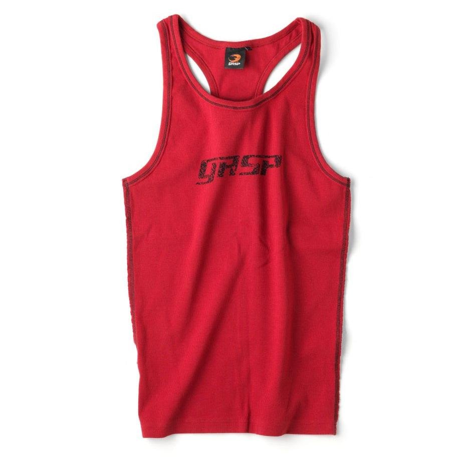 GASP Pro Rib Tank 2 - Chilli Red - Urban Gym Wear