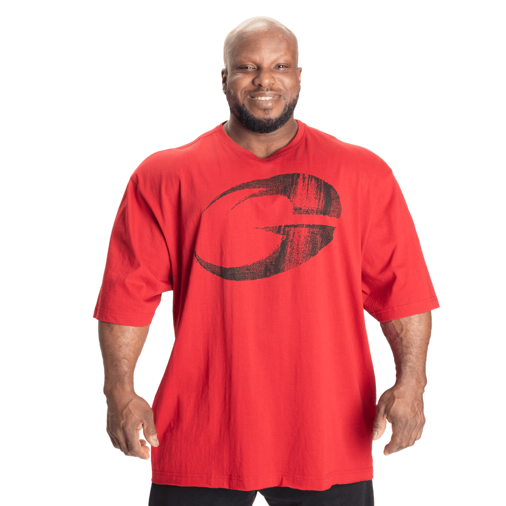 GASP Pump cover Iron Tee - Chili Red - Urban Gym Wear