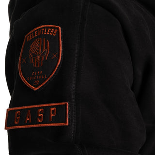 GASP Relentless Hoodie - Black/Flame - Urban Gym Wear