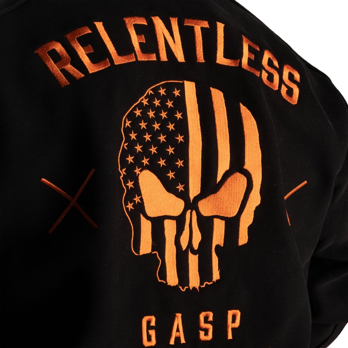 GASP Relentless Hoodie - Black/Flame - Urban Gym Wear