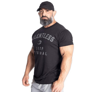GASP Relentless Skull Tee - Washed Black - Urban Gym Wear