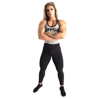 GASP Rib Crop T-Back - Grey Melange - Urban Gym Wear