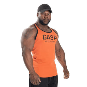 GASP Ribbed T-Back - Flame - Urban Gym Wear