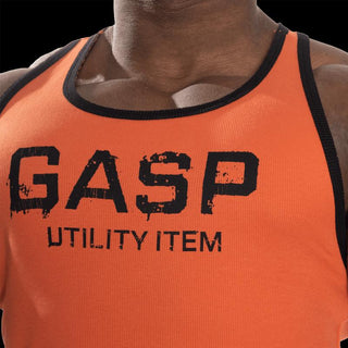 GASP Ribbed T-Back - Flame - Urban Gym Wear