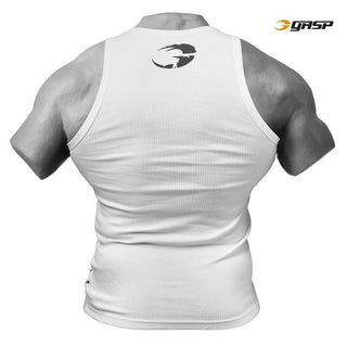 GASP Rigger Tank - White - Urban Gym Wear