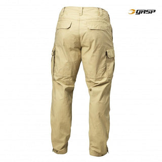 GASP Rough Cargo Pants - Dark Sand - Urban Gym Wear