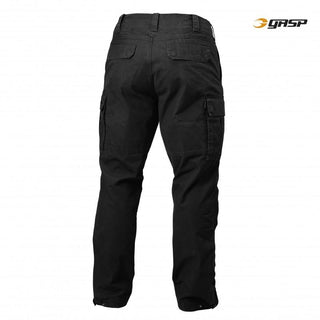 GASP Rough Cargo Pants - Wash Black - Urban Gym Wear