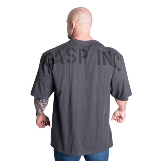GASP Skull Division Iron Tee - Dark Grey Melange - Urban Gym Wear