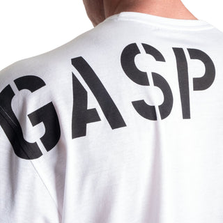 GASP Skull Division Iron Tee - White - Urban Gym Wear