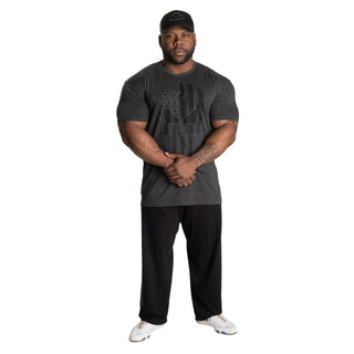 GASP Skull Standard Tee - Dark Grey Melange - Urban Gym Wear