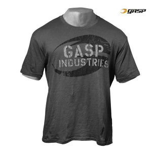 GASP Street Vintage Tee - Dark Grey - Urban Gym Wear