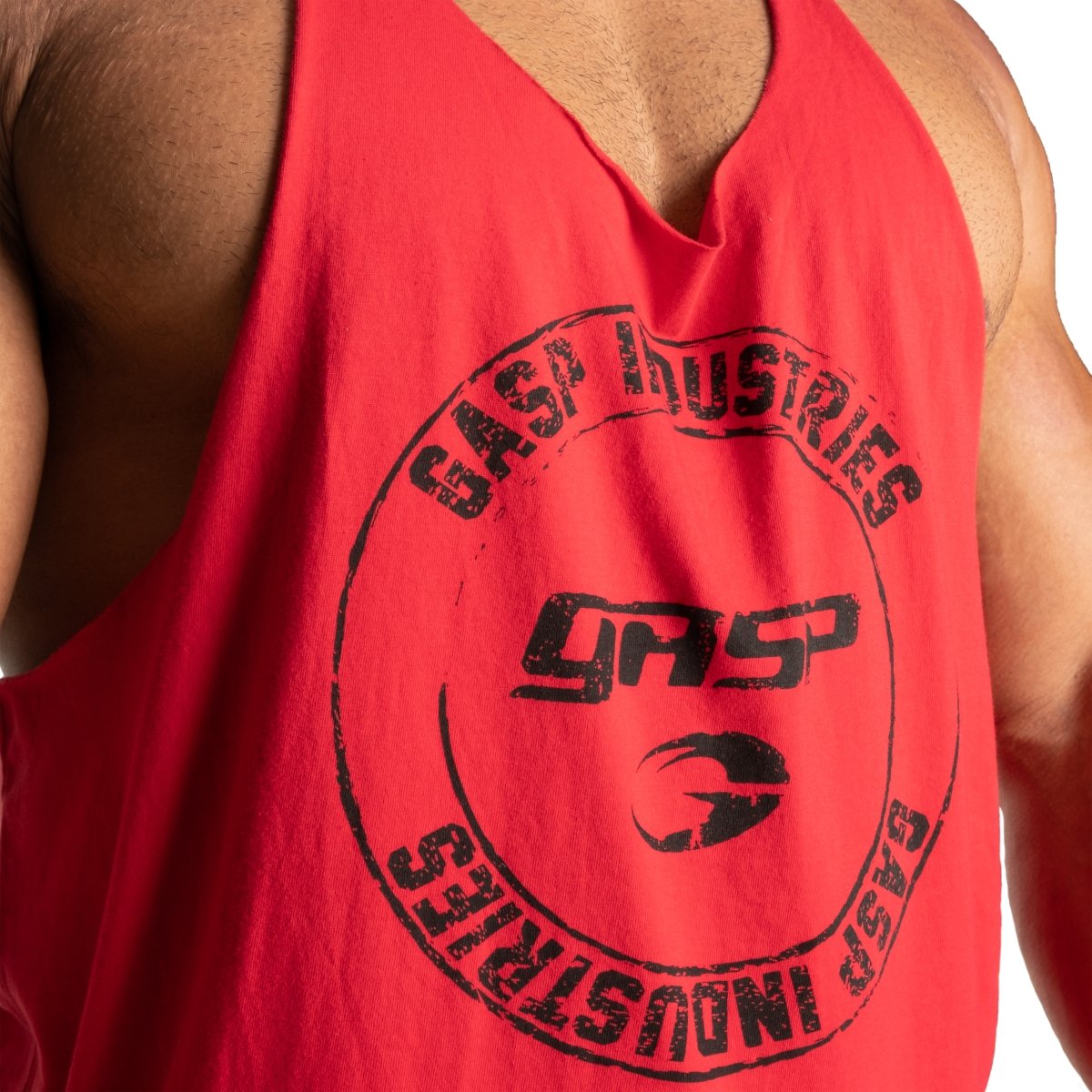 GASP Stringer Chilli Red Urban Gym Wear