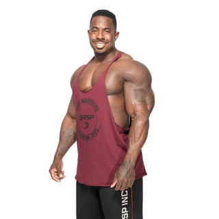 GASP Stringer - Maroon - Urban Gym Wear